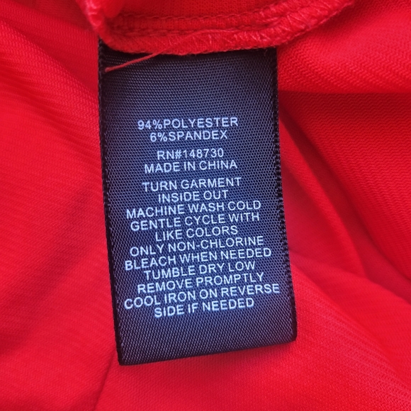 ECI Red Ruffle Dress, VGUC, Size 14 - Picture 6 of 6